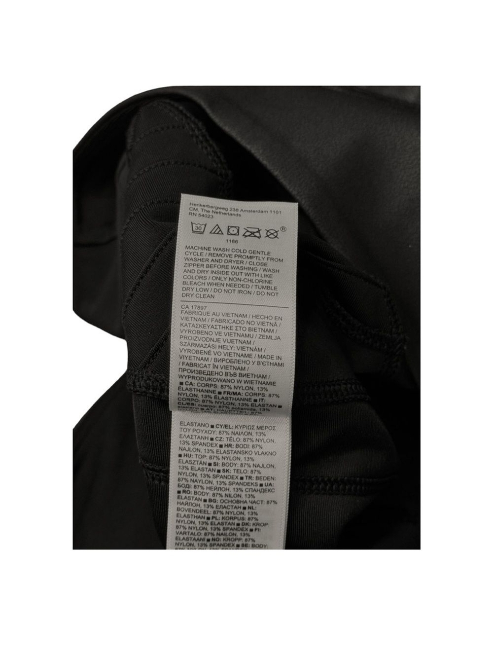 Athleta Delancey Moto Tight Black Zipper Ankle Activewear Athleisure Women’s L - Picture 12 of 12